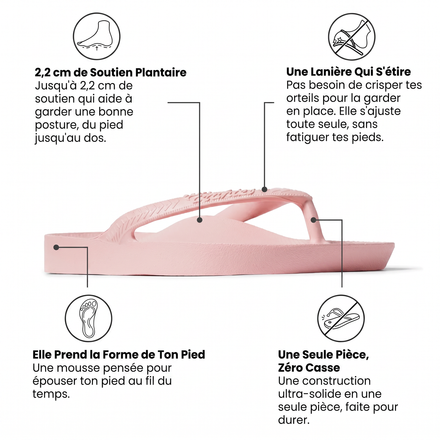 DYNX Confort ROSE | Le confort d'abord, le style toujours
